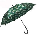 custom printing cheap auto open straight stick satin fabric metal shaft metal ribs 1 dollar umbrellas